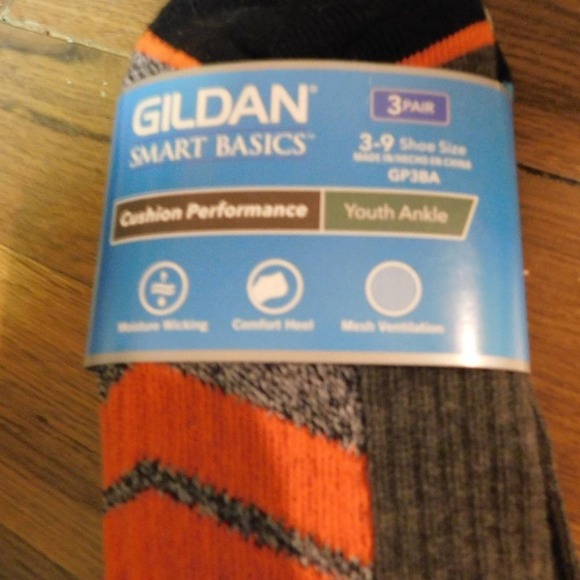 Gildan Smart Basics Youth 3 pr. Ankle Socks 3-9 - Picture 3 of 6
